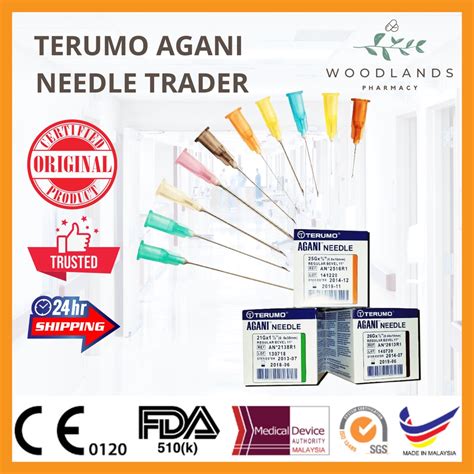 READY STOCK TERUMO AGANI NEEDLE 18G 23G 25G 26G 100PCS PER BOX