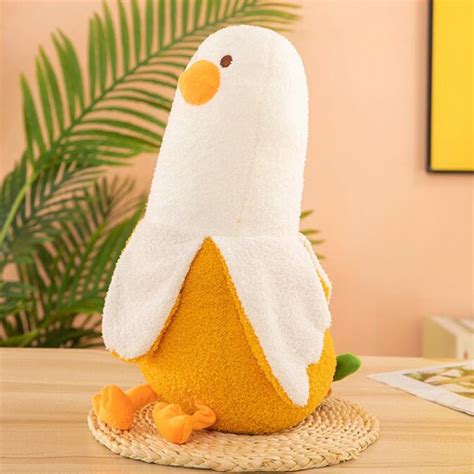 19.7 inches Cute Banana Duck Plush Toy,Creative Banana Plush Animal ...