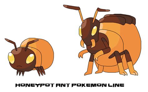 Honeypot Ant Pokemon Line Fakemon Design By Ericgl1996 On Deviantart