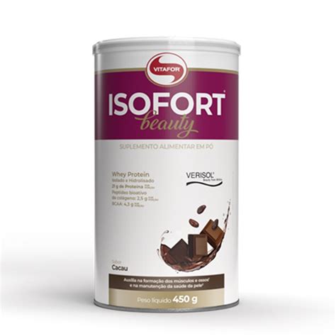 Isofort Beauty Whey Protein Isolado Vitafor G Cacau Em Promo O