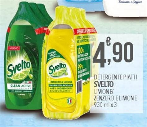 Offerta Detergente Piatti Svelto Limone Zenzero E Limone Ml X Nel