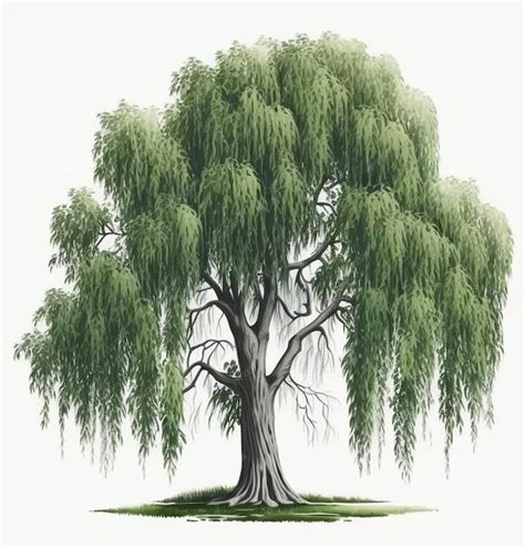 Pin By Annatal On Liscie In 2024 Fantasy Tree Drawing Willow Tree