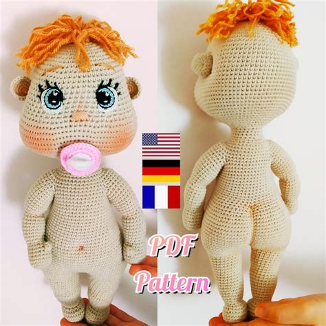 Lulu Doll Crochet Pattern Basic Doll Body Pattern Amigurumi Etsy