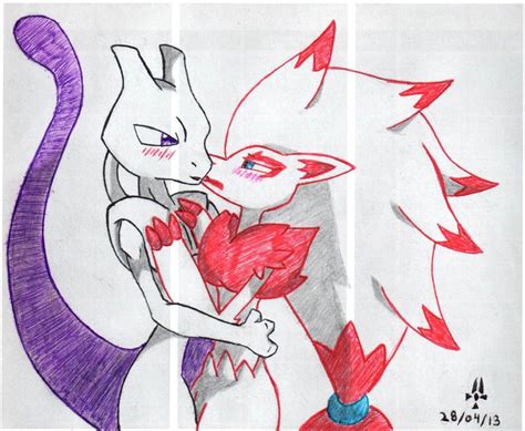 Mewtwo And Zoroark By Chemicalbernes On Deviantart