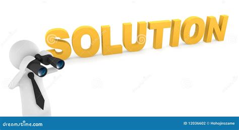 Looking For Solution Stock Illustration Illustration Of Answer 12036602