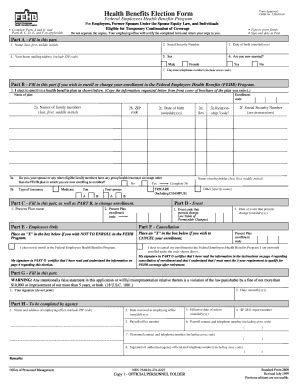 Fillable Online Health Benefits Election Form Fax Email Print PdfFiller