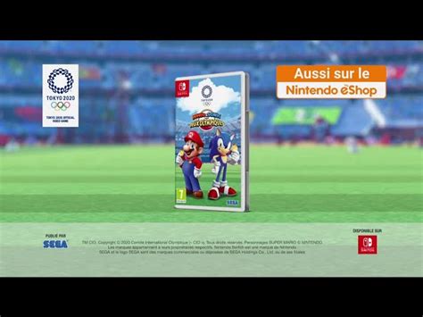 Pub Mario Et Sonic Aux Jeux Olympique Yokyo Nintendo Switch Avril