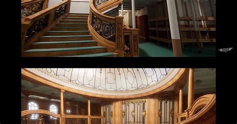 Britannic’s Grand Staircase Both Hospital And Original Versions From The Guys At Titanic