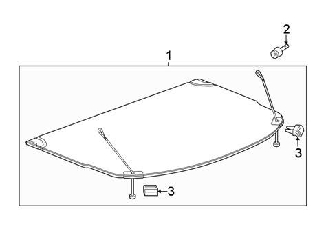 Cadillac Xt Cargo Cover Insulator Mcelveen Buick Gmc