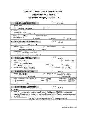 Fillable Online Aqmd Section I Aqmd Bact Determinations Application No