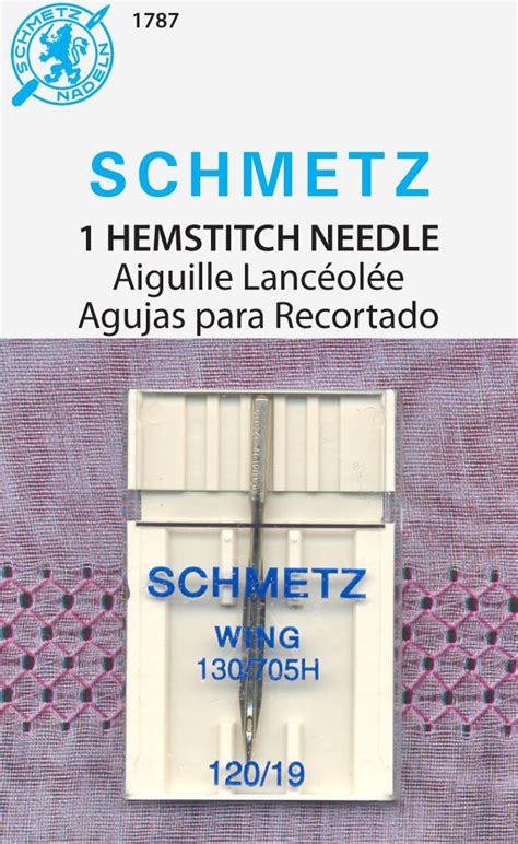 Amazon Schmetz Double Hemstitch Wing Needle Size