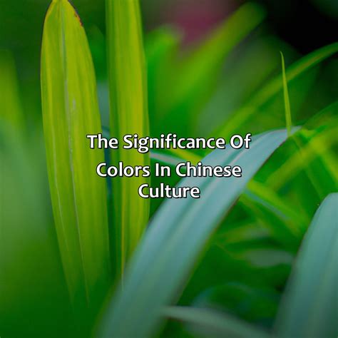 What Does The Color Green Mean In Chinese Culture Colorscombo