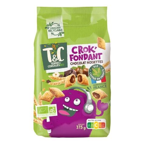 C R Ales Fourr Es Chocolat Noisette Sans Huile De Palme Bio Terres