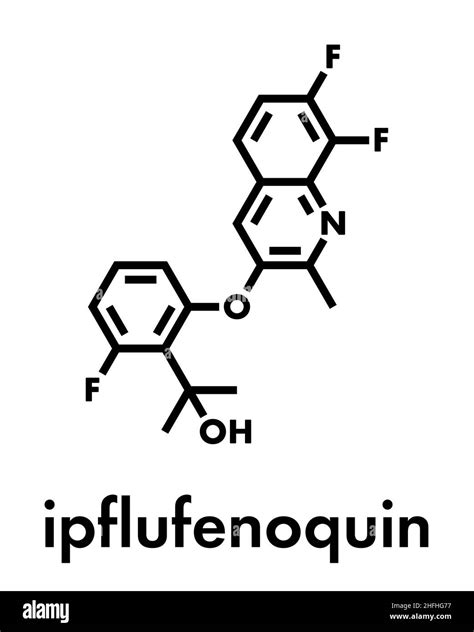 Ipflufenoquin Fungicide Molecule Skeletal Formula Stock Vector Image