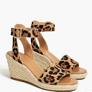 J Crew Factory Shoes J Crew Calf Hair Espadrille Sandals Poshmark