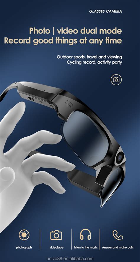 Lunettes Intelligentes Smart Glasses With Camera Lunettes Intelligentes