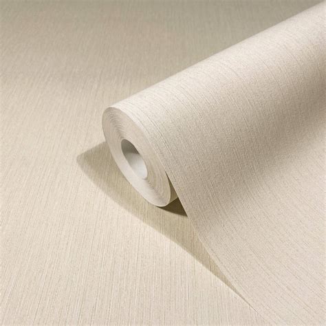 Vliestapete Einfarbig Struktur Creme Beige Marburg