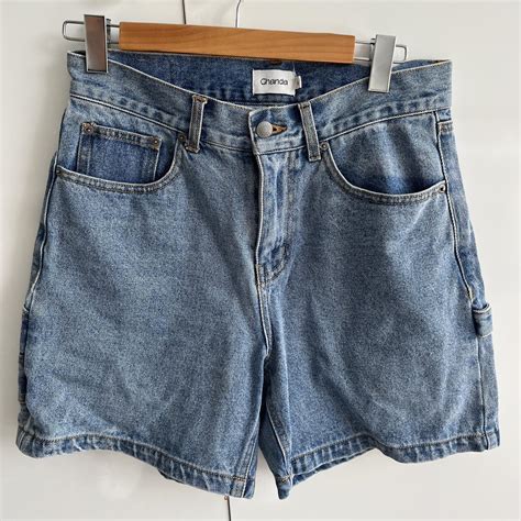 Denim Jorts Ghanda Never Worn Size Depop