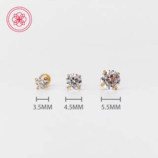 Cod Pawnable K Earrings Saudi Gold Synthetic Diamond And Ball Stud De