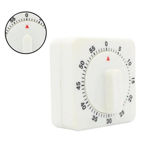 T Portable Minutes Kitchen Timer Countdown Alarm Reminder White