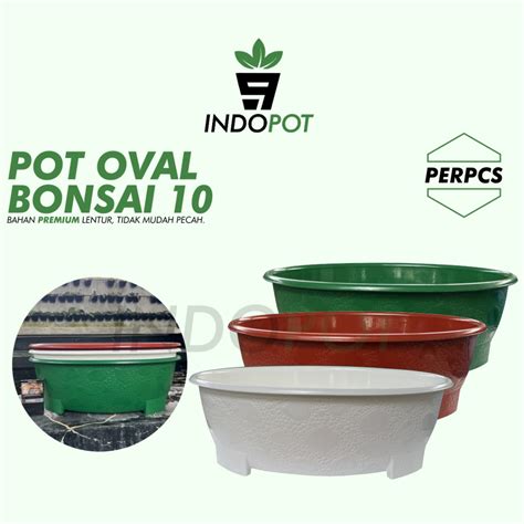 Jual Pot Bonsai Besar Oval Budi Jaya Plastik Pot Tanaman Bonsai Pot