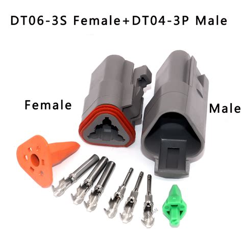 Deutsch DT Series Male Female 2 3 4 6 8 12 Pin C W Pins Wedge Car