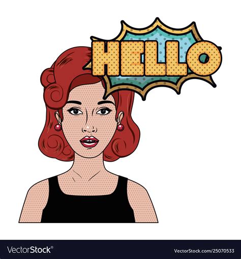 Woman With Speech Bubble About Comic Royalty Free Vector