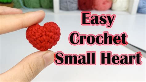 16 Easy Crochet Small Heart Crochet Mini Heart Mâylearnenglish