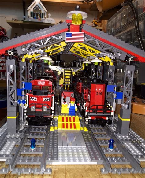 Lego Locomotive Building Lego Train Station, Lego Train Tracks, Lego ...