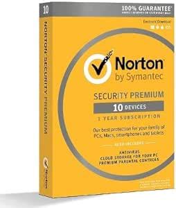 Amazon Symantec Norton Security Premium 10 Devices PC Software