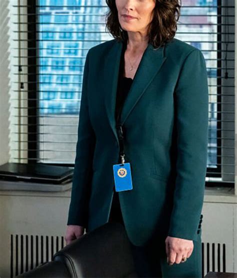 Agent Isobel Castille Fbi Alana De La Garza Green Blazer