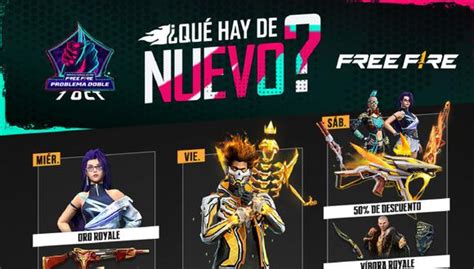 Free Fire Sorpresas En La Nueva Agenda Semanal Para Hoy Del Al