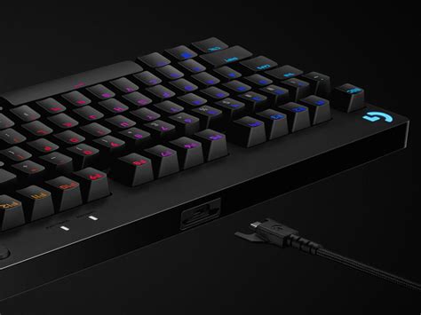 Logitech G Pro Teclado Mecánico Tkl Gaming Rgb Switch Gx Blue Con Clic