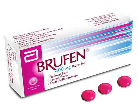 بروفين Brufen مضاد للالتهاب، مسكن للآلام وخافض للحرارة خمسة طب