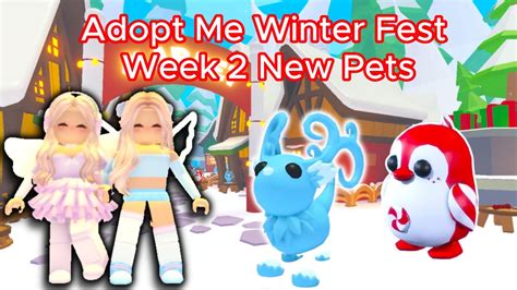 Adopt Me Winter Fest Week 2 New Pets Gaming Adoptme Roblox Update