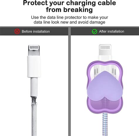 Cute Waves Diy Protector De Cable Para Cargador De Iphone Dise O De