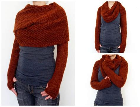 Look Great This Fall Knit Or Crochet This Long Sleeve Wrap Around