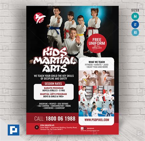 Kids Karate Class Flyer - PSDPixel