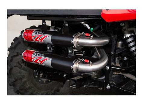 Big Gun Evo U Dual Slip On Exhaust Kawasaki Teryx