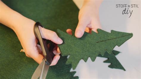 Diy Weihnachtsbaum Aus Filz Youtube