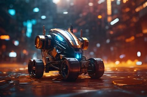 Premium Photo | Robotic wallpaper futuristic robot background ...