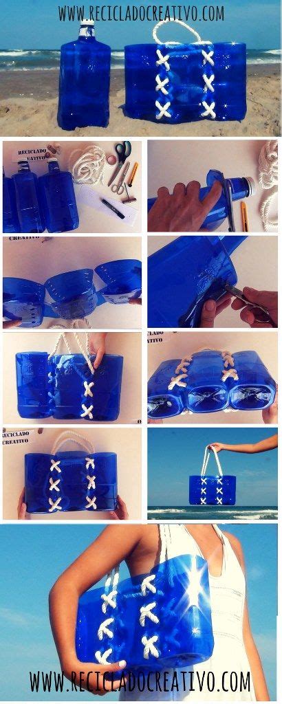 Inflatable Beach Bag Made from Recycled Plastic Bottles