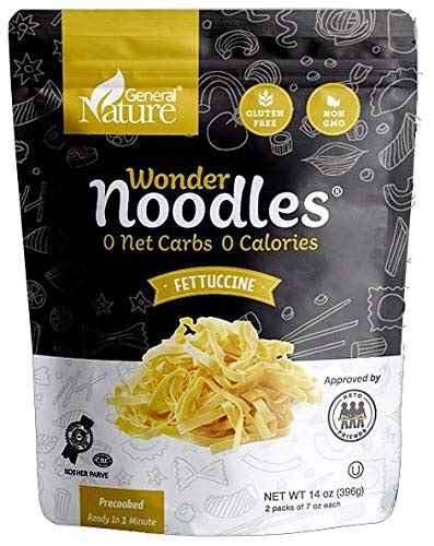 Buy Wonder Noodles 2 Pack Keto Pasta Zero Carb Noodles Kosher