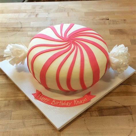 Pink Candy Shaped Cake — Trefzgers Bakery Pink Candy Amazing Cakes