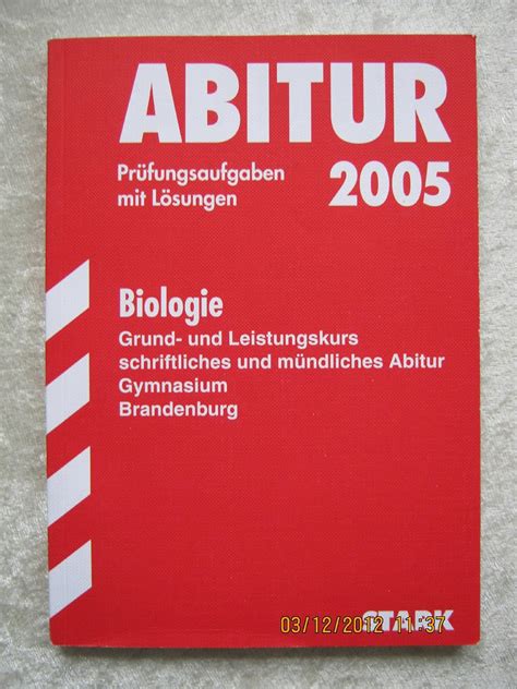 Amazon Co Jp Abitur 2007 Biologie Gymnasium Bayern 1999 2006