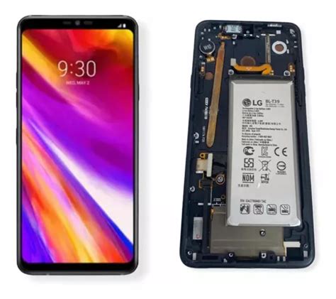 Tel Display Frontal LG G7 Thinq Original Retirada Bateria