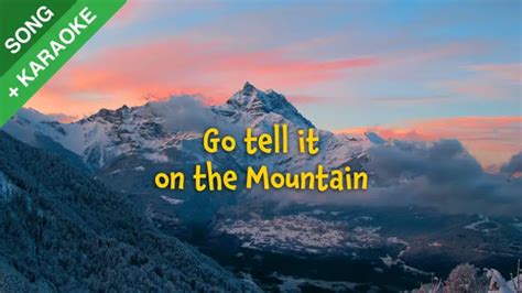 Go Tell it on the Mountain karaoke mp3 + free sheet music