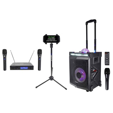 Vocopro Lightshow Magic Bluetooth Karaoke Machine System3 Mics