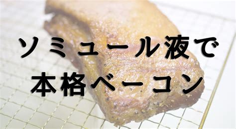 豚バラ肉とソミュール液を使った、本格派ベーコンの作り方。簡単に美味しい燻製が出来ました。 悠々ライフ研究室