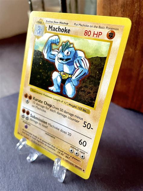 Mavin Machoke NM Mint Shadowless Pokémon TCG Base Set 34 102